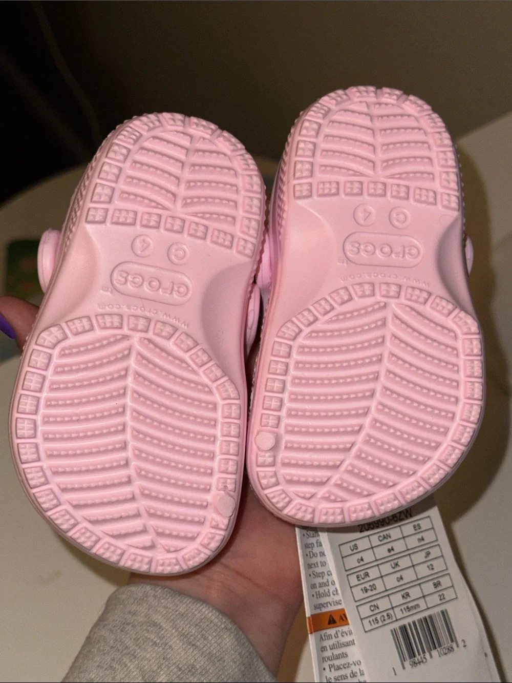 CROCS Kids' Classic Clog in Light Pink